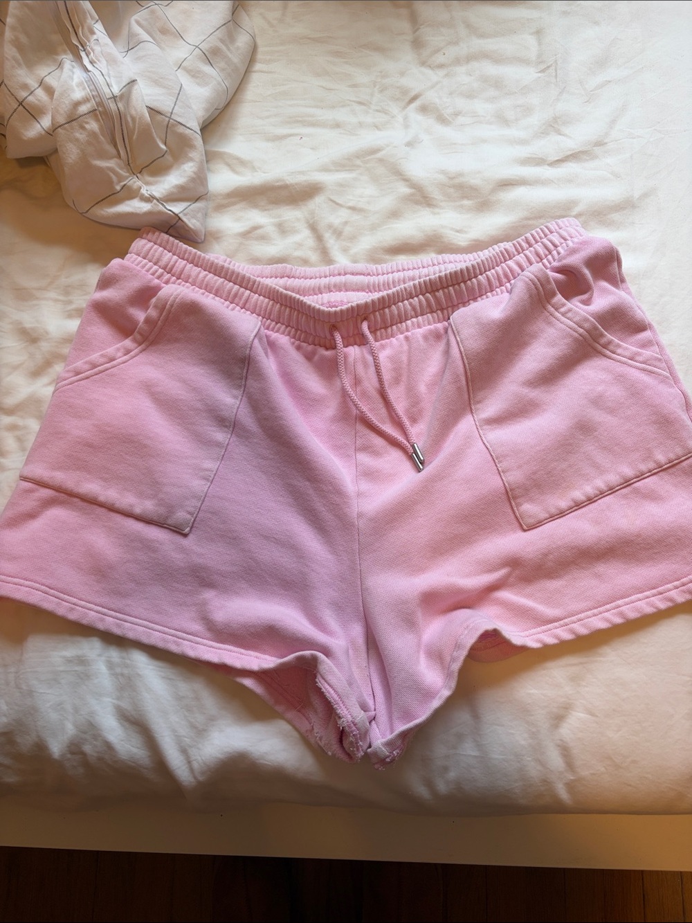 PINK Victoria's Secret Light Pink Drawstring Athletic Shorts